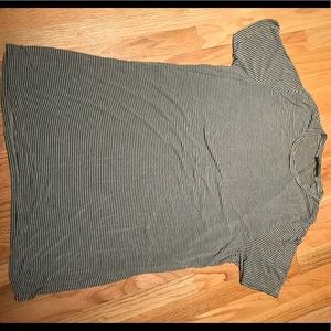 striped t-shirt dress